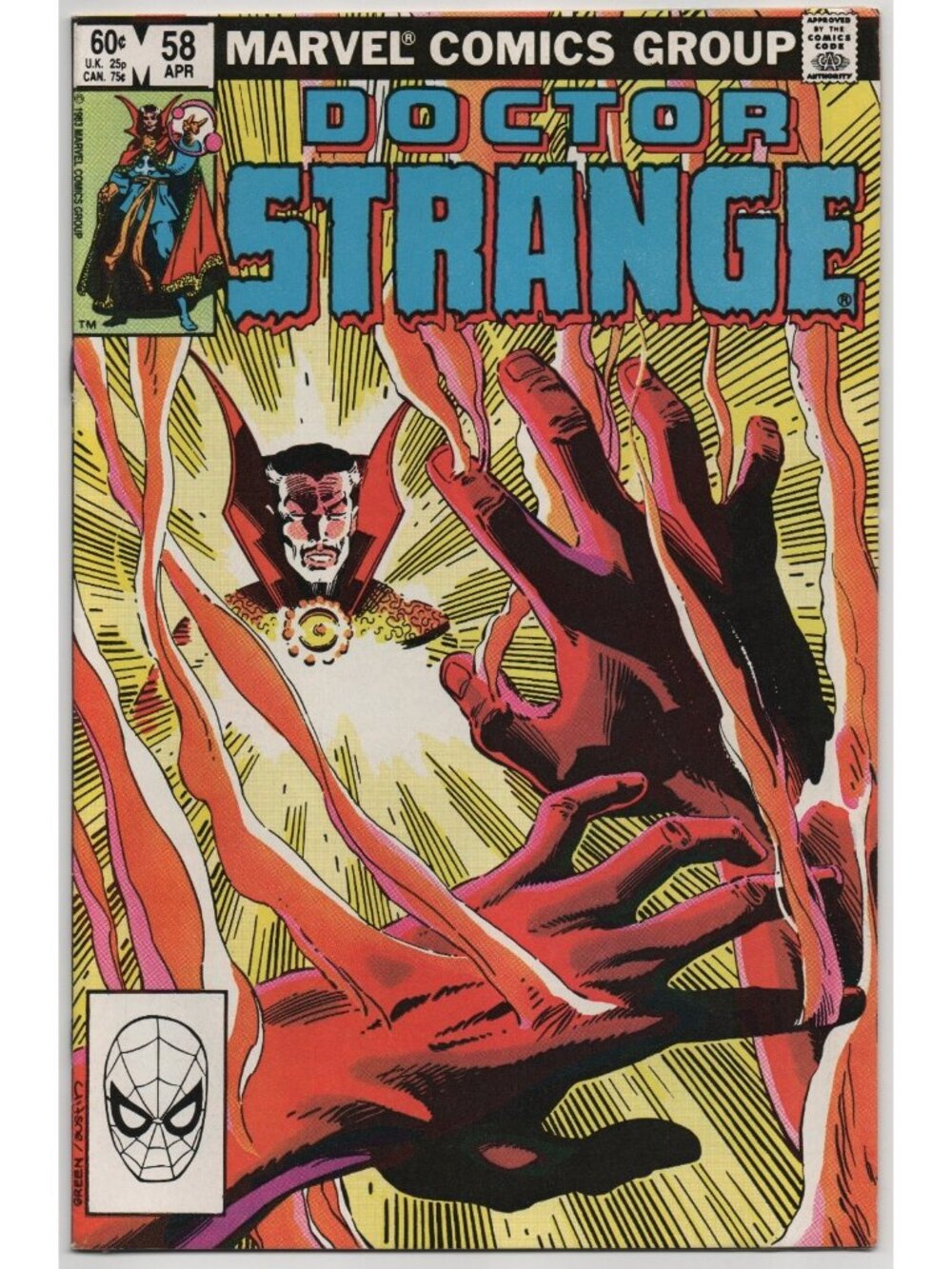Doctor Strange 58 Marvel Comics 1983 FN+ 6.5 Hannibal King Montesi Formula